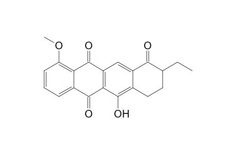 9-Ethyl-6-hydroxy-1-methoxy-7,8,9,10-tetrahydronaphthacen-5,10,12-trione