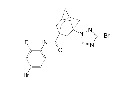 N-(4-bromo-2-fluorophenyl)-3-(3-bromo-1H-1,2,4-triazol-1-yl)-1-adamantanecarboxamide
