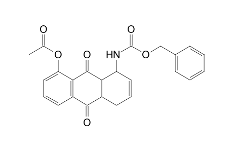 1-(N-Carbobenzyloxyamino)-8-acetoxy-1,4,4a,9a-tetrahydro-9,10-anthraquinone