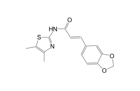 (2E)-3-(1,3-benzodioxol-5-yl)-N-(4,5-dimethyl-1,3-thiazol-2-yl)-2-propenamide