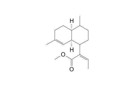 (4aS,8aR)-1-[1'-(Methoxycarbonyl)1'-propenyl]-4,7-dimethyl-1,2,3,4,4a,5,6,8a-octahydro-naphthalene