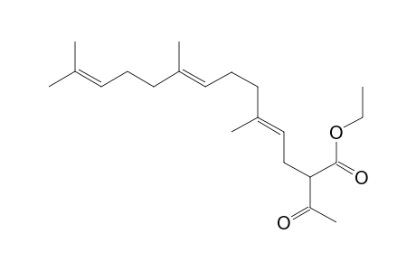 Ethyl (4E,8E)-2-acetyl-5,9,13-trimethyltetradeca-4,8,12-trienoate