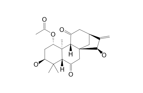 TENUIFOLIN_H;3-BETA,15-BETA-DIHYDROXY-1-ALPHA-ACETOXY-ENT-KAUR-16-EN-ENE-6,11-DIONE