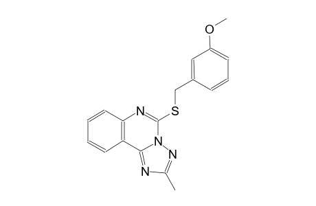 [1,2,4]triazolo[1,5-c]quinazoline, 5-[[(3-methoxyphenyl)methyl]thio]-2-methyl-