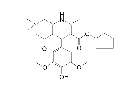 cyclopentyl 4-(4-hydroxy-3,5-dimethoxyphenyl)-2,7,7-trimethyl-5-oxo-1,4,5,6,7,8-hexahydro-3-quinolinecarboxylate