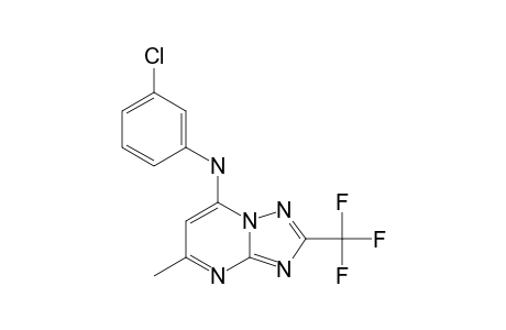 7-(3-CHLOROPHENYLAMINE)-5-METHYL-2-(TRIFLUOROMETHYL)-[1,2,4]-TRIAZOLO-[1,5-A]-PYRIMIDINE