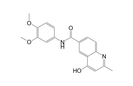 6-quinolinecarboxamide, N-(3,4-dimethoxyphenyl)-4-hydroxy-2-methyl-