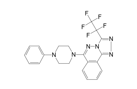 3-(1,1,2,2,2-pentafluoroethyl)-6-(4-phenylpiperazin-1-yl)-[1,2,4]triazolo[3,4-a]phthalazine