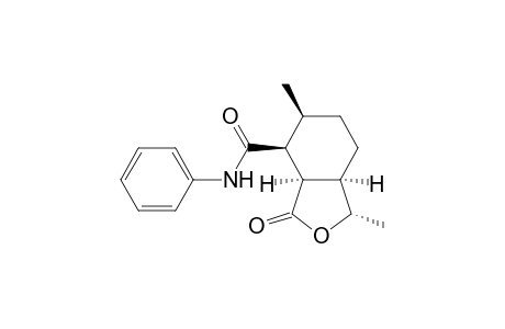 4-Isobenzofurancarboxamide, octahydro-1,5-dimethyl-3-oxo-N-phenyl-, (1.alpha.,3a.alpha.,4.beta.,5.beta.,7a.alpha.)-(.+-.)-