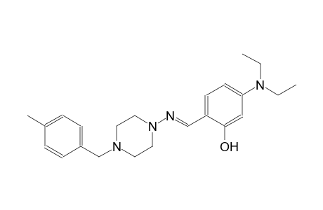 phenol, 5-(diethylamino)-2-[(E)-[[4-[(4-methylphenyl)methyl]-1-piperazinyl]imino]methyl]-