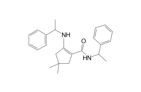 4,4-Dimethyl-N-(1-phenylethyl)-2-(1-phenylethylamino)-1-cyclopentenecarboxamide