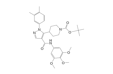 1-piperidinecarboxylic acid, 4-[1-(3,4-dimethylphenyl)-4-[[(3,4,5-trimethoxyphenyl)amino]carbonyl]-1H-pyrazol-5-yl]-, 1,1-dimethylethyl ester