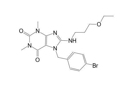 7-(4-bromobenzyl)-8-[(3-ethoxypropyl)amino]-1,3-dimethyl-3,7-dihydro-1H-purine-2,6-dione