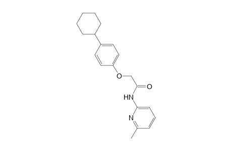Acetamide, 2-(4-cyclohexylphenoxy)-N-(6-methyl-2-pyridyl)-