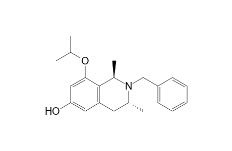 (1R,3R)-1,3-dimethyl-2-(phenylmethyl)-8-propan-2-yloxy-3,4-dihydro-1H-isoquinolin-6-ol