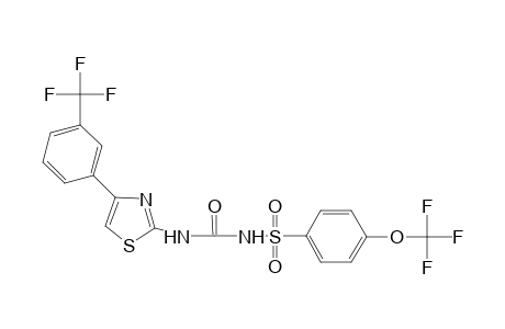 1-[4-(trifluoromethoxy)phenyl]sulfonyl-3-[4-[3-(trifluoromethyl)phenyl]-1,3-thiazol-2-yl]urea