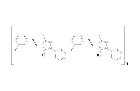 4-[(m-iodophenyl)azo]-3-methyl-1-phenyl-2-pyrazolin-5-one