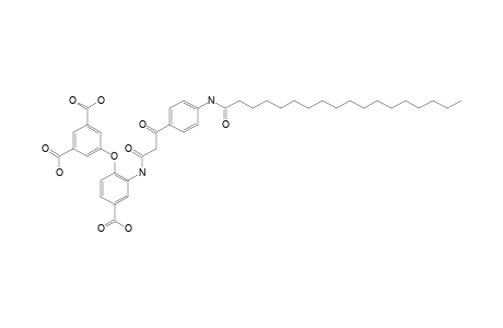 5-[4-Carboxy-2-[[1,3-dioxo-3-[4-[(1-oxooctadecyl)amino]phenyl]propyl]amino]phenoxy]isophthalic acid
