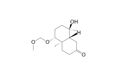 (4a.alpha.,5.alpha.,8.alpha.,8a.beta.)-octahydro-8-hydroxy-5-(methoxymethoxy)-4a,8-dimethyl-2(1H)-naphthalenone