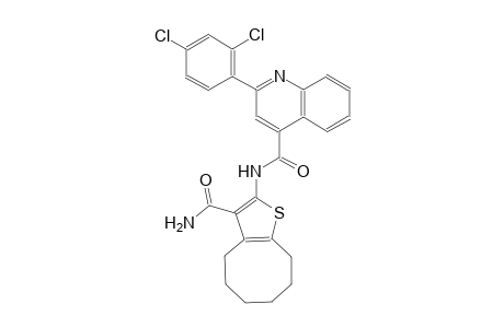 N-[3-(aminocarbonyl)-4,5,6,7,8,9-hexahydrocycloocta[b]thien-2-yl]-2-(2,4-dichlorophenyl)-4-quinolinecarboxamide