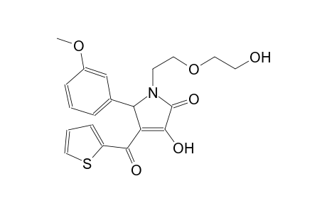3-hydroxy-1-[2-(2-hydroxyethoxy)ethyl]-5-(3-methoxyphenyl)-4-(2-thienylcarbonyl)-1,5-dihydro-2H-pyrrol-2-one