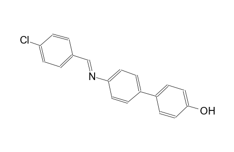 [1,1'-biphenyl]-4-ol, 4'-[[(E)-(4-chlorophenyl)methylidene]amino]-