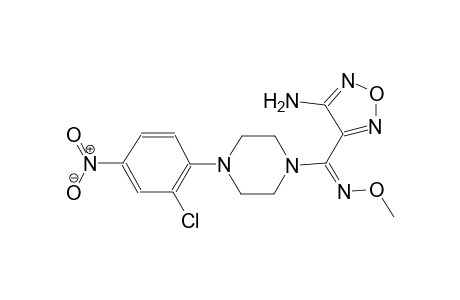 4-[(E)-[4-(2-chloro-4-nitrophenyl)-1-piperazinyl](methoxyimino)methyl]-1,2,5-oxadiazol-3-amine