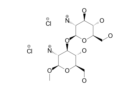 METHYL-3-O-(2-AMINO-2-DEOXY-BETA-D-GLUCOPYRANOSYL)-2-AMINO-2-DEOXY-BETA-D-GLUCOPYRANOSIDE-DIHYDROCHLORIDE