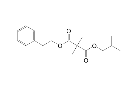 Dimethylmalonic acid, isobutyl 2-phenethyl ester