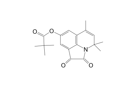 2,2-Dimethylpropionic acid, 4,4,6-trimethyl-1,2-dioxo-1,2-dihydro-4H-pyrrolo[3,2,1-ij]quinolin-8-yl ester