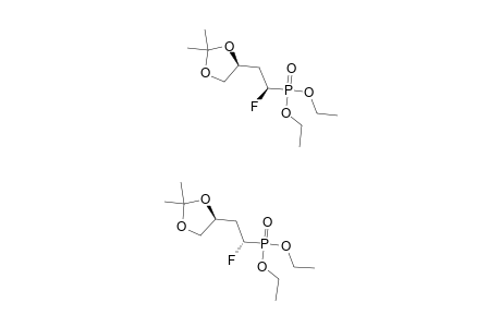 1-DIETHYL-PHOSPHONYL-1-FLUORINE-3,4-O-ISOPROPYLIDENE-1-(R,S),3-(S),4-BUTANETRIOL