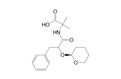 (-)-(S)-2-methyl-2-{3-phenyl-2-[(tetrahydro-2H-pyran-2-yl)oxy]-propionamido}propionic acid