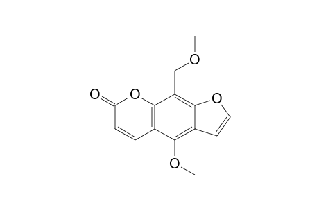 4-Methoxy-9-(methoxymethyl)-7-furo[3,2-g][1]benzopyranone