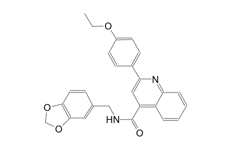 N-(1,3-benzodioxol-5-ylmethyl)-2-(4-ethoxyphenyl)-4-quinolinecarboxamide