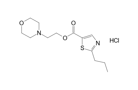 2-propyl-5-thiazolecarboxylic acid, 2-morpholinoethyl ester, monohydrochloride