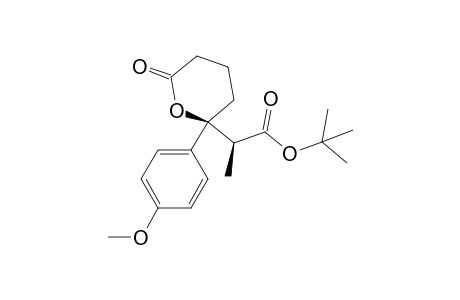 syn-tert-butyl 2-(2-(4-methoxyphenyl)-6-oxotetrahydro-2H-pyran-2-yl)propanoate