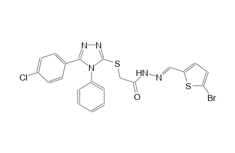 acetic acid, [[5-(4-chlorophenyl)-4-phenyl-4H-1,2,4-triazol-3-yl]thio]-, 2-[(E)-(5-bromo-2-thienyl)methylidene]hydrazide