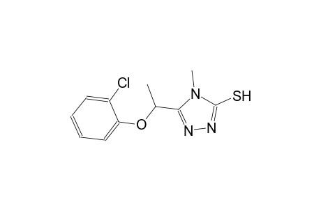 5-[1-(2-chlorophenoxy)ethyl]-4-methyl-4H-1,2,4-triazol-3-yl hydrosulfide