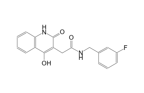 N-(3-fluorobenzyl)-2-(4-hydroxy-2-oxo-1,2-dihydro-3-quinolinyl)acetamide
