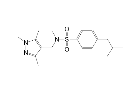 benzenesulfonamide, N-methyl-4-(2-methylpropyl)-N-[(1,3,5-trimethyl-1H-pyrazol-4-yl)methyl]-