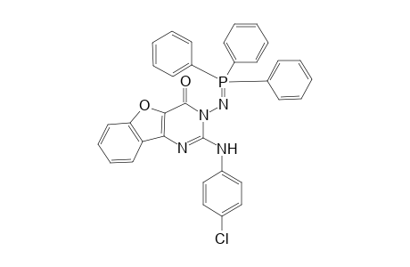 2-(3-Chlorophenylamino)-3-(triphenylphosphoranylidene)amino-benzofuro[3,2-d]pyrimidin-4(3H)-one