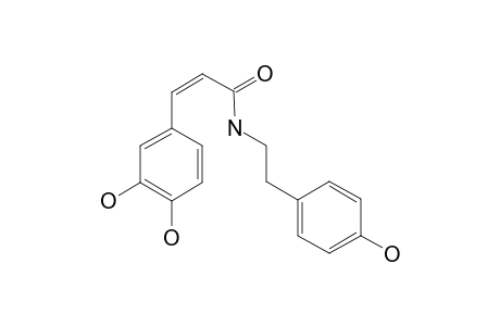 N-CIS-CAFFEOYLTYRAMINE