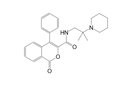 1H-2-benzopyran-3-carboxamide, N-[2-methyl-2-(1-piperidinyl)propyl]-1-oxo-4-phenyl-