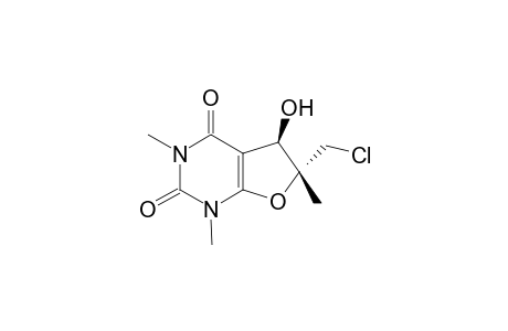 6-(Chloromethyl)-5-hydroxy-1,3,6-trimethyl-1,3,5,6-tetrahydrofuro[2,3-d]pyrimidine-2,4(1H,3H)-dione
