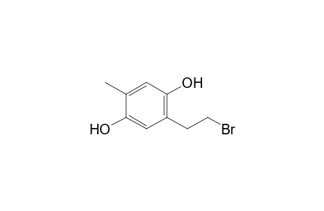 1,4-Benzenediol, 2-(2-bromoethyl)-5-methyl-