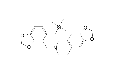 1,3-Dioxolo[4,5-g]isoquinoline, 5,6,7,8-tetrahydro-6-[[5-[(trimethylsilyl)methyl]-1,3-benzodioxol-4-yl]methyl]-