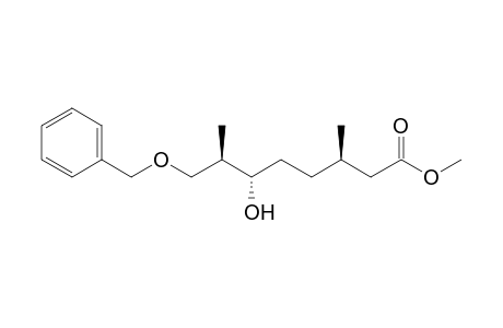 (3R,6S,7R)-8-Benzyloxy-6-hydroxy-3,7-dimethyl-octanoic acid methyl ester