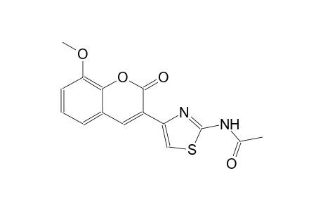 N-[4-(8-methoxy-2-oxo-2H-chromen-3-yl)-1,3-thiazol-2-yl]acetamide
