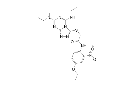 acetamide, 2-[[5,7-bis(ethylamino)[1,2,4]triazolo[4,3-a][1,3,5]triazin-3-yl]thio]-N-(4-ethoxy-2-nitrophenyl)-