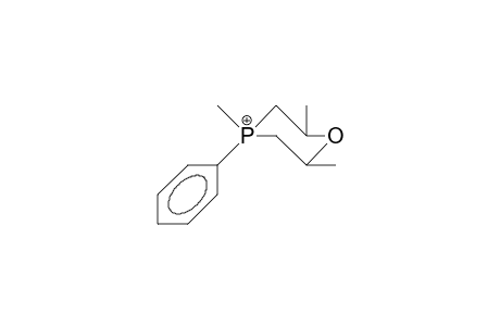 2,4,6-Trimethyl-4-phenyl-1,4-oxaphosphorinanium cation(ph ax)